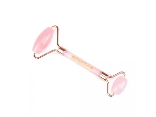 BellaSkin Masážní váleček na obličej - Rose quartz roller