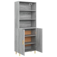 Greatstore Skříň highboard šedá sonoma kompozitní dřevo