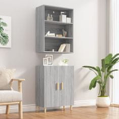 Greatstore Skříň highboard šedá sonoma kompozitní dřevo