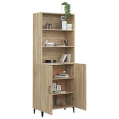 Greatstore Skříň highboard dub sonoma kompozitní dřevo