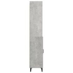 Greatstore Skříň highboard betonově šedá kompozitní dřevo