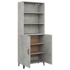 Greatstore Skříň highboard betonově šedá kompozitní dřevo