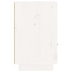 Greatstore Noční stolek bílý 40 x 34 x 55 cm masivní borové dřevo