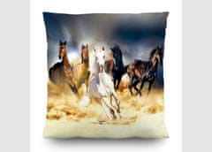 AG Design Běžící koně, dekorativní polštář , 45 x 45 cm, CN 3602
