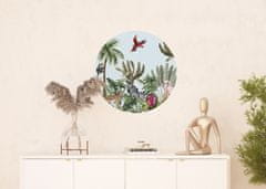 AG Design Tropické motivy, kulatá samolepicí vliesová fototapeta do obývacího pokoje, ložnice, jídelny, kuchyně, 70x70