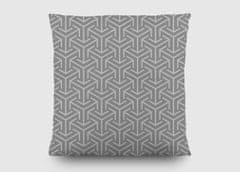 AG Design Geometrický orientální ornament na šedém pozadí, dekorativní polštář , 45 x 45 cm, CN 3628