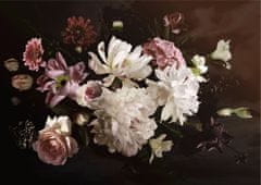 AG Design Kompozice květů na temném podkladu, vliesová fototapeta, 155x110 cm