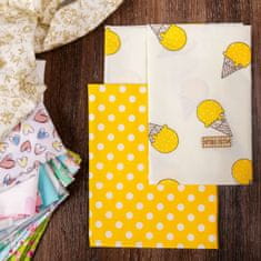 Kraftika Bavlněné látky pro patchwork, sada - citronová zmrzlina