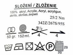 Kraftika 1ks (207) fiesta pletací příze nicky 50g elian, pletení