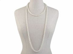 Kraftika 1ks červená perlový náhrdelník ve stylu 30. let