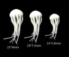 Kraftika Silikonové medúzy, bílé, miniaturní, pro tvoření
