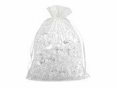 Kraftika 1ks zlatá dárkový pytlík 20x26cm organza, pytlíky organzy