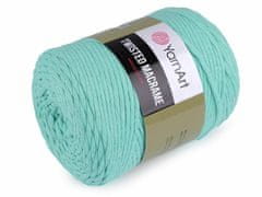 Kraftika 1ks (775) mint pletací příze twisted macrame 500g, příze