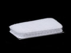 Kraftika 1karta 1 bílá suchý zip samolepicí obdélníčky 15x25mm
