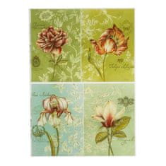 Kraftika Sada decoupage karet 6 ks "wonderful bloom"