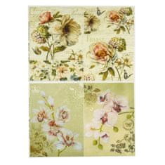 Kraftika Sada decoupage karet 6 ks "wonderful bloom"