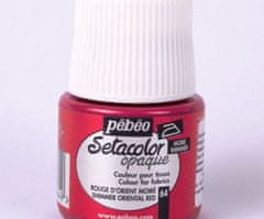 Pébéo Setacolor 45ml metalická orient. červená barva na textil