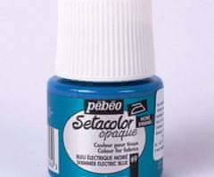 Pébéo Setacolor 45ml metalická modrá barva na textil,