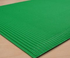 Kraftika Vlnitý papír zelený (1ks),