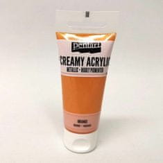 Pentart Akrylová barva 60ml metalická oranžová,