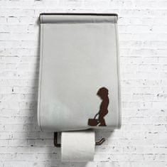 Kraftika Wc comfort toaletní papír organizer panel, šedý