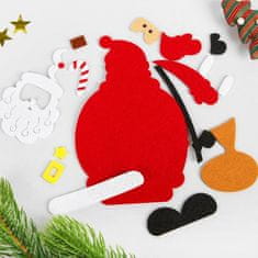 Kraftika Diy kit vánoční ozdoba od felt "wreath - santa claus s