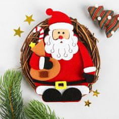 Kraftika Diy kit vánoční ozdoba od felt "wreath - santa claus s