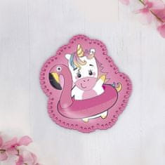 Kraftika Diy kit brooch z pocitu rainbow unicorn, felt