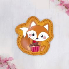 Kraftika Diy kit brooch z pocitu "fox s koláčem", felt