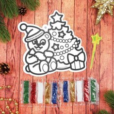 Kraftika Diy kit glitter sand fresco "merry holiday"