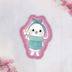 Kraftika Diy kit brooch z pocitu "bunny s květinou", felt