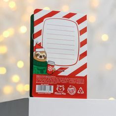 Kraftika Pohlednice s nápisem "přijďte na vánoce" 12 x 8 cm, sloth