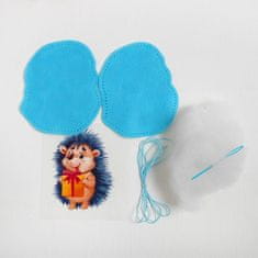 Kraftika Diy kit hračka z pocitu "hedgehog s dárkem", felt