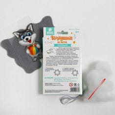 Kraftika Diy kit hračka z pocitu "pes s míčem", felt