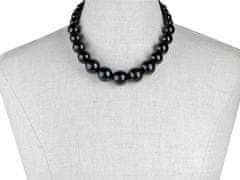 Kraftika 1ks černá perlový náhrdelník