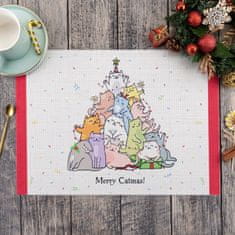 Kraftika Kuchyňské prostírání "merry catmas", rozměry 40 x 29 cm