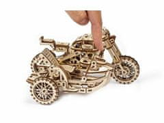 UGEARS 3d dřevěné mechanické puzzle ugr-10 motorka