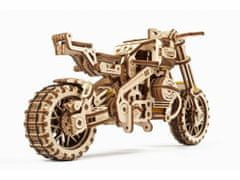 UGEARS 3d dřevěné mechanické puzzle ugr-10 motorka