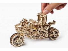 UGEARS 3d dřevěné mechanické puzzle ugr-10 motorka