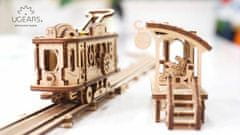 UGEARS 3d dřevěné mechanické puzzle tramvajová linka