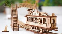 UGEARS 3d dřevěné mechanické puzzle tramvajová linka