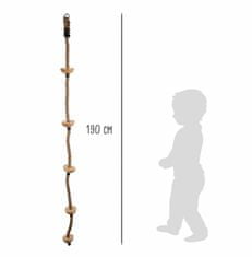 Small foot Dětské šplhací lano s nášlapnými body