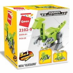 QMAN Squros extreme changerble 2102-9 robot velocisaurus 3v1