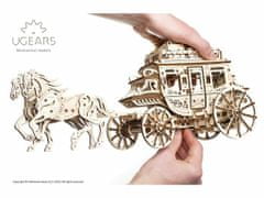 UGEARS 3d dřevěné mechanické puzzle dostavník