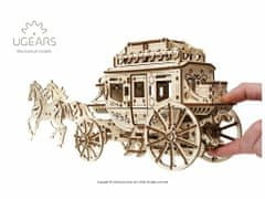 UGEARS 3d dřevěné mechanické puzzle dostavník