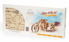 UGEARS 3d dřevěné mechanické puzzle vm-02 motorka (chopper)