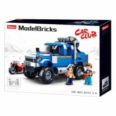 Sluban Model bricks m38-b0813 off road modrý pickup s