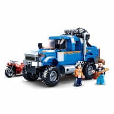 Sluban Model bricks m38-b0813 off road modrý pickup s