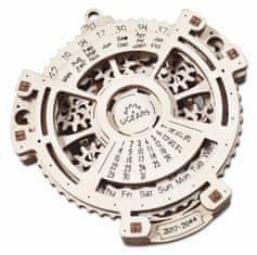 UGEARS 3d dřevěné mechanické puzzle kalendář