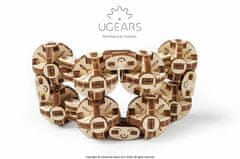 UGEARS 3d dřevěné mechanické puzzle kostka flexi